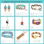 PP OPOUNT Value Bead Loom Kit, 27688 PCS Beading Supplies with 48 Color 3 mm Seed Beads, Beading Loom Kits for Adults Jewelry Making, Bracelets Belts, Earrings Belts