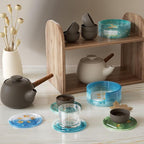 6 Pack Dice Coaster Mold 5 Piece Coaster + 1 Piece Coaster Holder Mold Dice Tray Mold Dice Resin Mold Resin Casting Mold Resin Making Molds Silicone Mold for Resin DIY Art Craft Supplies