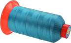Mandala Crafts Bonded Nylon Heavy Duty Sewing Threads - Teal, 800 YDs, Size 207, 630D, T210 Tex 210 for Leather, Jeans, Weaving, Outdoor, Marine, Upholstery