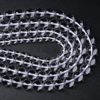 4MM 86PCS Natural Clear White Crystal Quartz Gemstone 3A Grade Round Loose Beads for Jewelry Making DIY Bracelet 1 Strand 15''