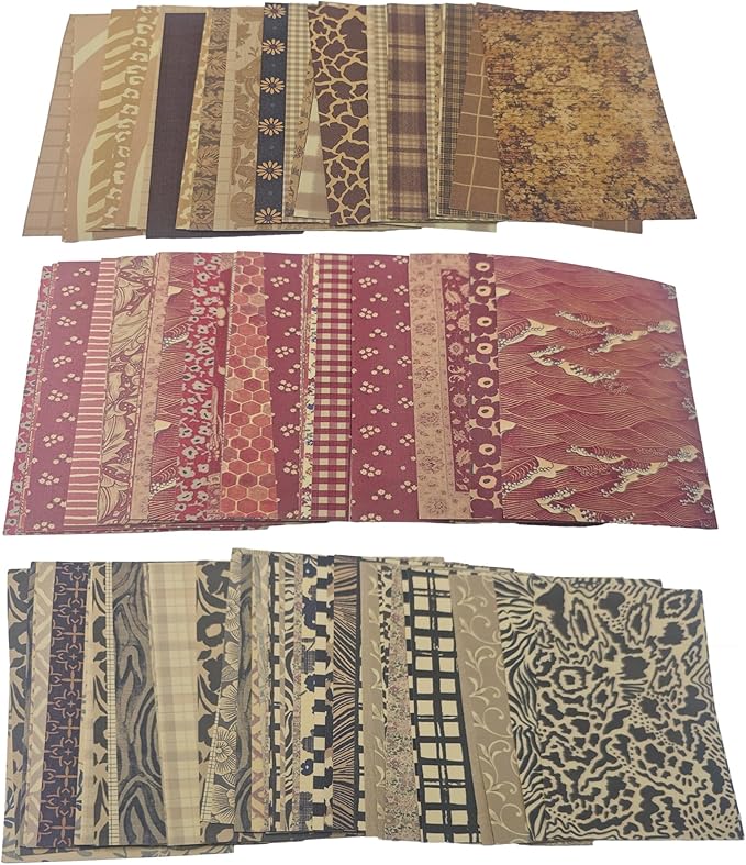 pson 180 Sheets Vintage Scrapbook Paper Pad, Decorative Craft Paper for Journaling, Card Making, Art Collage, DIY Crafts(Style B)