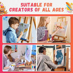 FIXSMITH Stretched White Blank Canvas- 8x8 Inch,Bulk Pack of 12,Primed,100% Cotton,5/8 Inch Profile of Super Value Pack for Acrylics,Oils & Other Painting Media.