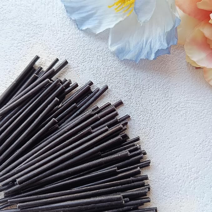 Pearled Candle Extra Wicks 100 Pack for Pearled Candle Making - 2 Inch Black Cotton Candle Wicks for Candle Making DIY