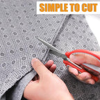 1*PC 80” x 80” Tufting Cloth for Tufting Gun, Primary Tufting Cloth with Marked Lines, Durable Monks Cloth for Punch Needle, Edges Sewn for DIY Crafts (Grey)