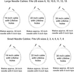 ChiaoGoo Spin Bamboo 5-Inch Complete 2500-C Interchangeable Circular Knitting Needle Set, Sizes US 2, 3, 4, 5, 6, 7, 8, 9, 10, 10.5, 11, 13, 15 with 6 Cords with Project Bag