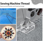 Serger Thread 4 Cones 3000 Yards Each Spool All Purpose Polyester Thread 40S/2 for Sewing, Serger, Overlock, Quilting, Piecing - Black, HY1256