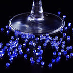 1200PCS 3mm Bicone Crystal Glass Beads for Jewelry Making, Sparkling Mini Beads for Suncatchers, DIY Bracelets & Craft Projects (AB Blue)