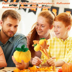 10 Pcs Plush Pumpkin Maple Stuffed Bendable Stems Plush Bouquet Toy Soft Flower 12.6 Inch for Thanksgiving 2025 Fall Autumn Girl Girlfriend Wife(Fall Style)