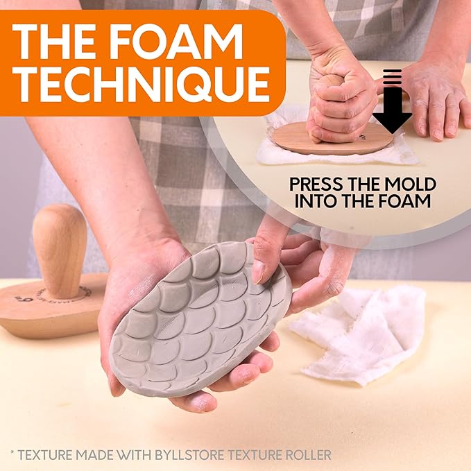 Byllstore 3-Pack Oval Pottery Molds | Create Bowls & Plates | 4″, 6″ & 8″ Ceramic Tops | Interchangeable Handle