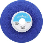 Simthread All Purpose Sewing Thread from 100% Spun Polyester for Serger, Overlock, Merrow, Quilting Sewing 4 Big Cones of 5000M (5500 Yards) Each - 40S/2 Blue