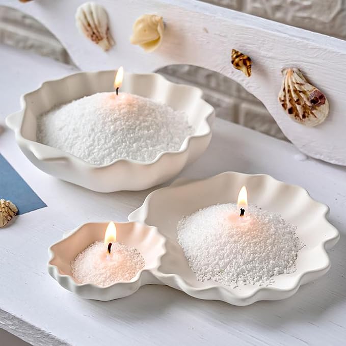 Pearled Candle 2 Inch Cotton Wicks 100-Pack White Extra Wicks for Sand Candles Making, Metal-Free and Lead-Free Refill Sand Wax Wick