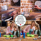 Candle Wax Dye for Soy Candle Making - 24 Popular Candle Dye Coloring Chips in Jars - Premium Candle Wax Coloring - Highly Concentrated Candle Chips Colors