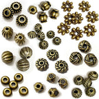 Antique Bronze Spacer Beads for Jewelry Making 500pcs Small Brass Metal Beads & Bead Assortments for Bracelet Necklace Earring Making Brass Bead Spacers for Jewelry Making Supplies