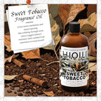 HIQILI Sweet Tobacco Fragrance Oil for Home Essential Oil Diffuser, Candle, Soap, Perfume & Body Scrubs Making, Rich Scent - 5.07 Fl Oz
