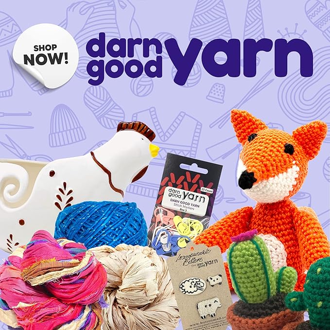 Darn Good Yarn - Crochet kit for Beginners to Intermediate | Watermelon DIY Crochet Amigurumi - Crochet Kit Include Pattern, Yarn, Crochet Hook, Stuffing and Knitting Needles