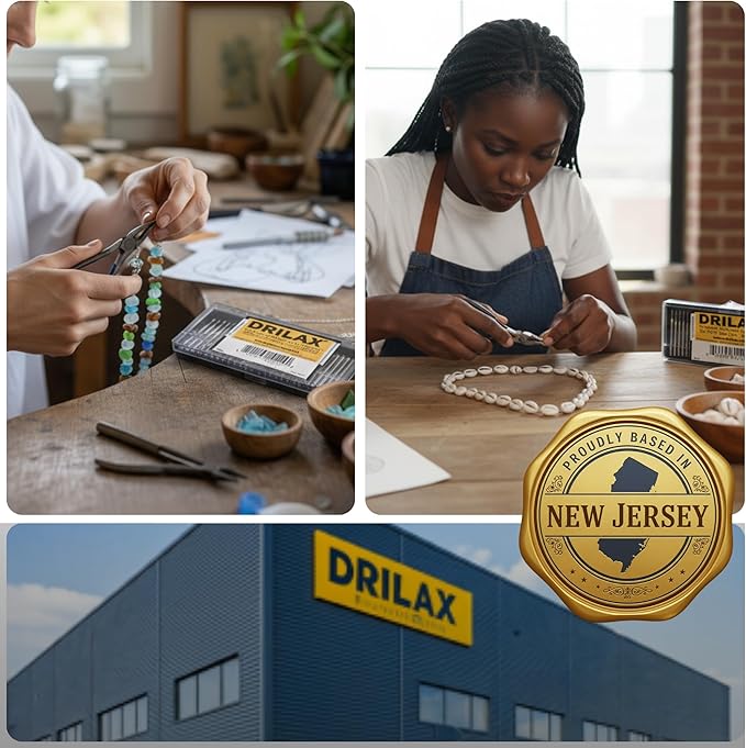 Drilax 30-Pc Rotary Tool Diamond Bits Set – 120 Grit Engraving & Carving Kit | Compatible with Dremel Tools | Diamond Drill Bits for Stone, Jewelry Making Tools & Supplies, Crafts, Etching