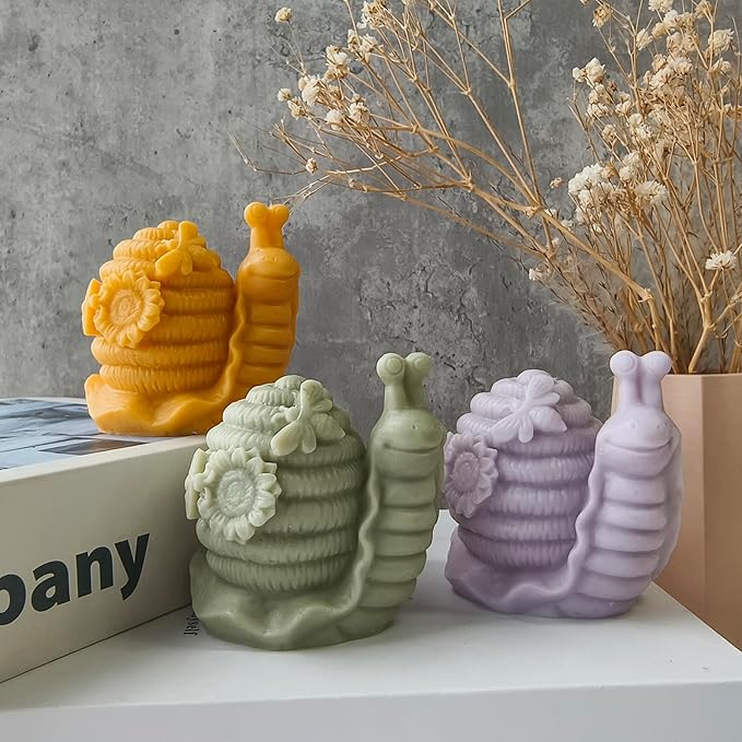 Snail Honeycomb Animal Resin Mold for Casting, Candle Making, and Home Decor - 3D Silicone Mold
