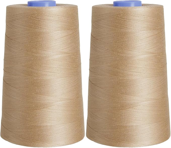 Connecting Threads 100% Cotton Essential Thread 5000 Yard Cone Set of 2 (Fawn)