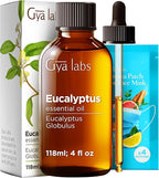 Gya Labs Eucalyptus Essential Oil - 4 Fl Oz - for Hair, Skin, Diffuser, Aromatherapy & DIY Candle Making Scent