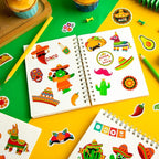 Cinco De Mayo Stickers for Kids, 236Pcs Funny Mexican Fiesta Stickers for Mexican Taco Party Favors Boys and Girls Gifts