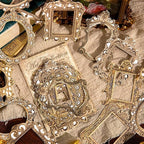 30Pcs Vintage Scrapbook Paper Photo Frame for Scrapbooking Junk Journal Collage Diary Embellishment DIY Photo Album DIY Craft Decoration, 10 Patterns (YSDC1)