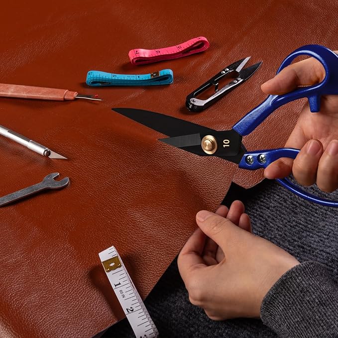 Fabric Scissors 10'' Dressmaker Shears - Professional Grade Dressmaker Shears, Sharpest Sewing Scissors for Denim, Leather, Sewing, Embroidery and Crafts, etc