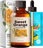 Gya Labs Orange Essential Oil - 4 Fl Oz - for Hair, Skin, Diffuser, Aromatherapy & DIY Candle Making Scent