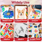 100 Sheets Watercolor Paper Bulk，5 x 7 Inch Cold Press 140 lb/300 GSM Water Color Paper for Kids Adults.Watercolor Drawing Paint Paper for Art Drawing Supplies