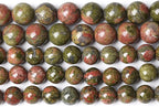 60pcs 6mm Natural Unakite Gemstone Beads Round Loose Beads for Jewelry Making DIY Bracelet Necklace…