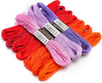 70 Skeins Rainbow Color Embroidery Floss Friendship Bracelet String Cross Stitch Embroidery Thread Cotton Floss Bracelet Yarn, Craft Floss