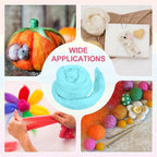 MECCANIXITY Wool Roving Yarn Soft Felting Wool 50g/1.76oz Pure Chunky Roving Yarn for Needle Felting Knitting Blanket Spinning Weaving Art DIY Craft Sky Blue