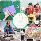 5 Pcs Colorful Art Portfolio Bags 19 x 25 Inch Transparent Artwork Storage Case with Handle and Zipper Mesh Folder Organizers for Bulletin Boards Paintings Scrapbooks Posters, 5 Colors