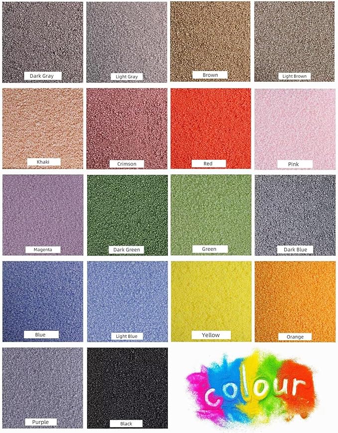 Aufien Candle Sand with Wicks, 21.4 Oz Pearled Candle, DIY Bead Powder Sand Wax Making kit Refillable Non Toxic for Handmade, Wedding and Halloween Christmas Decorations Dark Blue Unscented