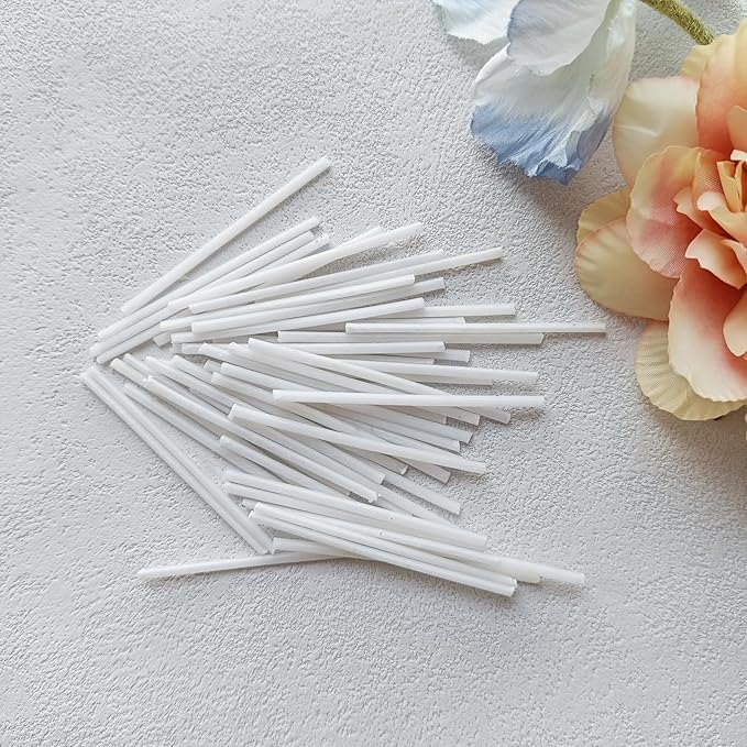 Pearled Candle Extra Wicks 50 Pack for Pearled Candle Making - 2 Inch White Cotton Candle Wicks for Candle Making DIY