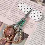 Small Embroidery Scissors with Cover -Cute and Comfortable handles with Sturdy and Sharp Tips for Precise Cutting, Perfect Size for Keeping in Your Sewing and Craft Supplies Kit