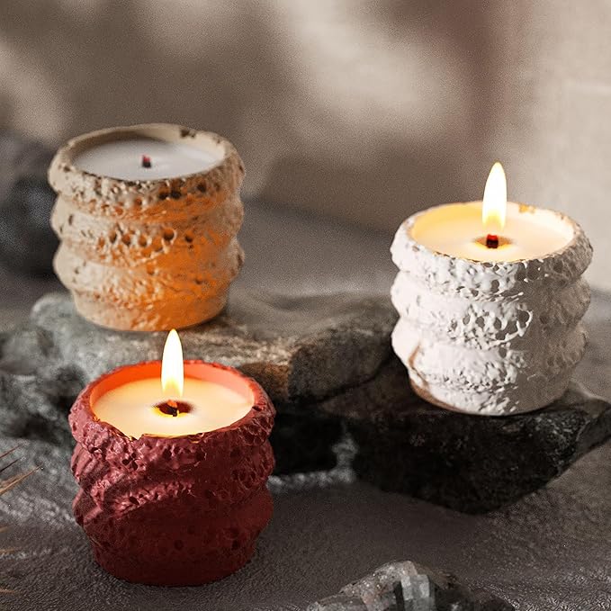 Bottle Resin Mold Candle Holder - Resin Casting Silicone Molds for Home Decor & Candle Making Wave Spiral Mold