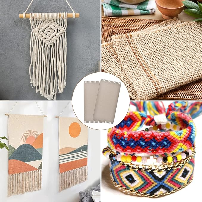 Aemygo 30 Pack Cardboard Weaving Looms, Wide Notch Weaving Loom for Kids, Beginner Square Weaving Boards for Knitting Sewing Crochet Basket Teaching Arts Crafts