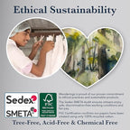 Wanderings A5 Handmade Deckled Edge Cotton Paper - Cold Pressed Texture - Paint, Watercolor, Writing, Printer - Cards, Invitations, Menus, Arts and Crafts. 50 Pack Blue150gsm - 5.8" x 8.3"