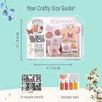 Bright Stripes Ultimate Arts & Crafts Kit for Kids – All-in-One Crafting Station for Beginners & Experienced Crafters | Creative DIY Supply Set for Ages 6+