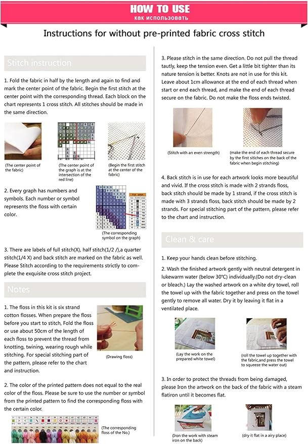 Dimensean Counted Cross Stitch Kit for Beginners, 11CT Unprinted Cross-Stitch Kit Easy Patterns Needlepoint Kit Cross Stitching Embroidery Kit Supplies-The Scenery Under The Eaves 18x18 inch