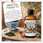 HIQILI Black Tea Fragrance Oil for Diffuser & Car Air Freshener, Long-Lasting Hotel Scent, Candle & Soap Making Supplies - 1 Fl Oz