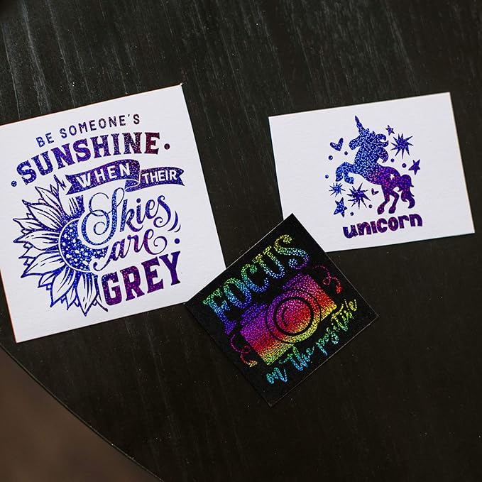 GIRAFVINYL Purple Holographic Vinyl Permanent, Purple Glitter Permanent Vinyl for DIY Helloweed Decorations, Signs, Home, and Car Decorations,12" x6ft