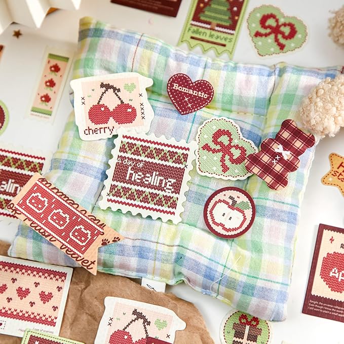 120 Pieces Vintage Stickers Pack with Retro Illustrations for Journaling Scrapbooking Bullet Journal Kawaii DIY Crafts