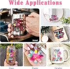 Tie Dye Permanent Vinyl Roll- 12'' x 8ft Red Clouds Permanent Adhesive Vinyl for Mugs Decors Self Adhesive Sticker