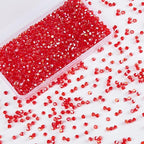 1100pcs Red 4mm Bicone Crystal Beads for Jewelry Making – Faceted Glass Beads for DIY Bracelets, Necklaces, Earrings, Suncatchers, Crafts, and Loc Sprinkles