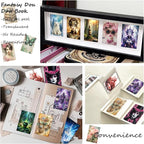 Washi Stickers, 6 Sets 300 Pcs Aesthetic Sticker Book for DIY Journaling, Journaling Supplies for Bullet Journal Art Diary Card Craft Gifts Planner Notebook