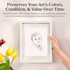 Wanderings Pink Thick Handmade Deckled Edge Cotton Paper - Cold Pressed Texture - Paint, Watercolor, Drawing, Cards, Invitations, Menus, Save The Date, Arts and Crafts, 25 Pack Pink 300gsm, 4x6