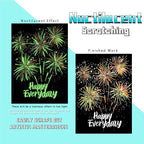 Scratch Paper Art for Adults-Glow in The Dark Scratch Painting Craft Kit (8 Sheets A4)|DIY Foil Engraving Art Set|Stress Relief Gift for Travel Lovers,Craft Lovers,Home Decors (Fireworks)