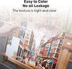 CONDA 8x8 inch Stretched Canvas for Painting, Pack of 8, 100% Cotton, 5/8 Inch Profile Value Bulk Pack for Acrylics, Oils Painting