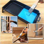 1 Inch Angled Paint Brushes - 12 Pack, Paint Brush Set with Ultra-Dense Soft Bristles for Smooth Finish, Trim & Detail Work - Edge Painting Tool